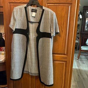 Gray and Black Trench Coat size 22wp